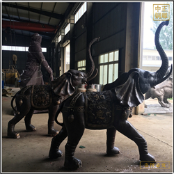 酒店門(mén)口銅雕大象鑄造價(jià)格